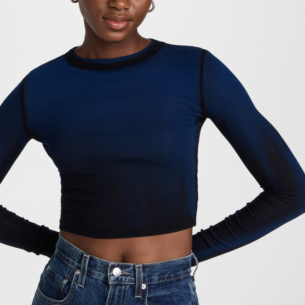 Cotton Citizen Verona Crop Shirt in Blue